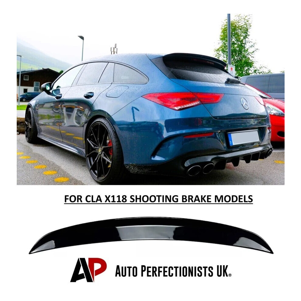 For Mercedes Cla Class X118 Shooting Brake Roof Spoiler Lip Wing Black 5061072668036