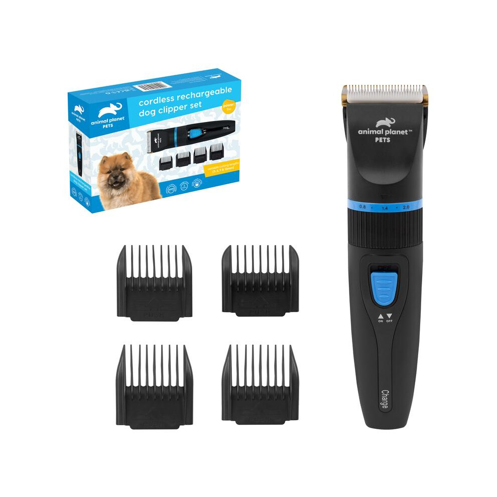 (Default) Cordless Professional Pet Grooming Clippers and Accessories - Rechargeable Dog & Cat Fur Trimmer - High Precision Low Noise Shaver-image-OPC-PJ7TC25-NEW