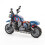 1 blue Harley motorcycle model motorcycle assembly building block toy 3