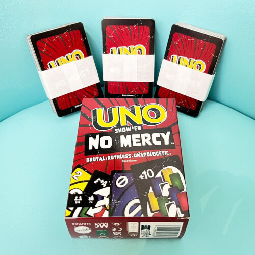 (Show no mercy) UNO board game card tin box set 2