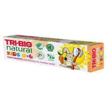 TRI-BIO Natural Eco Kids Childrens Toothpaste Flavour Free 50ml