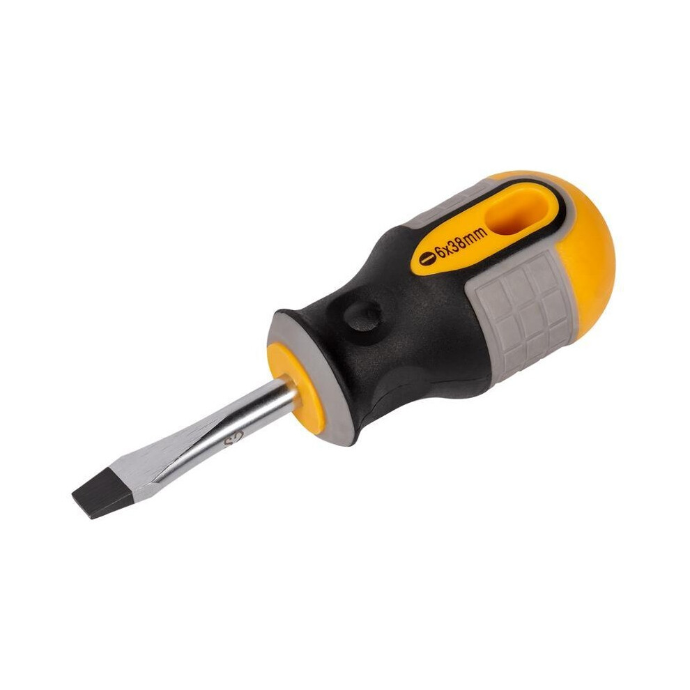 Roughneck Stubby Screwdriver Flared Tip 6.0 X 38mm-image-OPC-PJ7TGXP-NEW