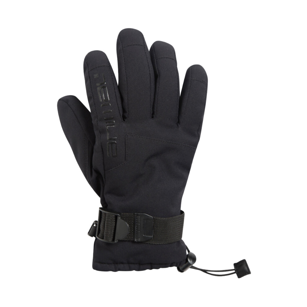 (XL, Jet Black) Animal Childrens/Kids Toasty Ski Gloves