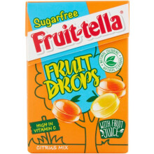 FRUIT TELLA Citrus Mix Orange and Lemon Fruit Drops Sweets Box, 50 g