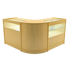 Adonis LED Winkel Toonbank Set B900, C900 & CM60 - Esdoorn