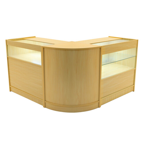 Comptoir de Ventes Verouillables Érable à LED Ensemble Adonis B900, C900, CM60