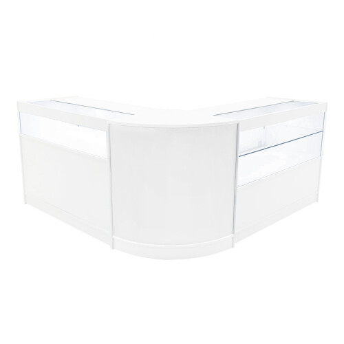 Adonis LED Ladentheke Set CM60 + B1200 + C1200 – Weiß