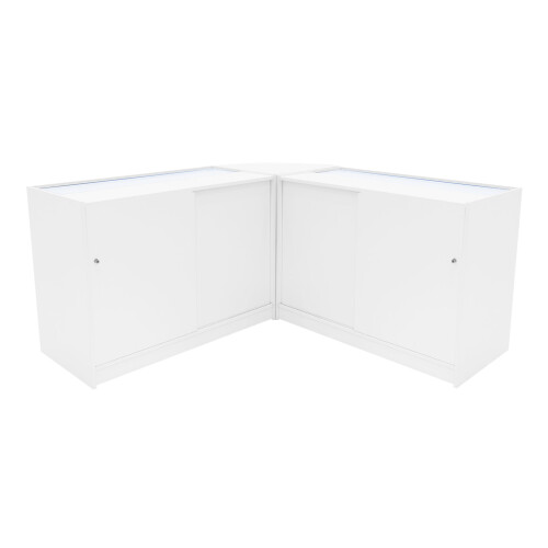 Adonis LED Ladentheke Set CM60 + B1200 + C1200 – Weiß 2