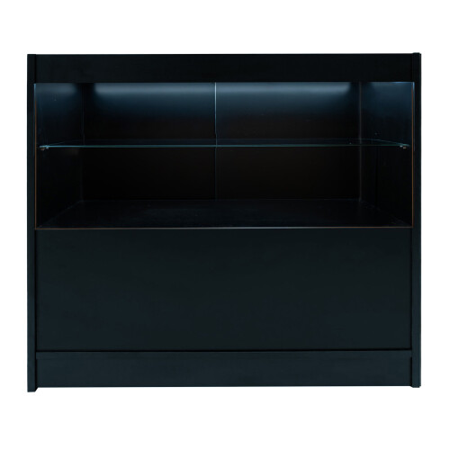 Comptoir de Ventes Verouillables Noir à LED Ensemble Andromeda C1200 LM60 2
