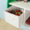 SoBuy Wandregal mit Schreibtisch in Grau 8