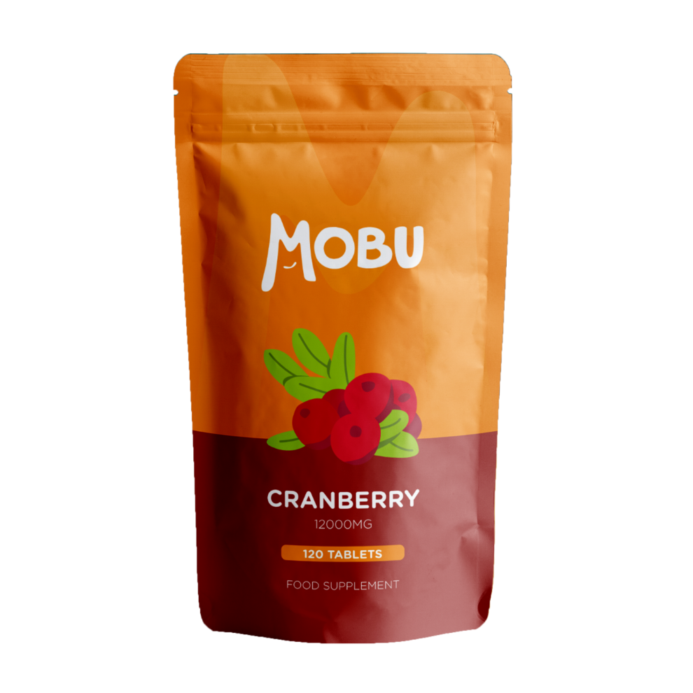 Mobu Cranberry 12000Mg 120 Tablets Cystitis Urinary Tract Uti Bladder