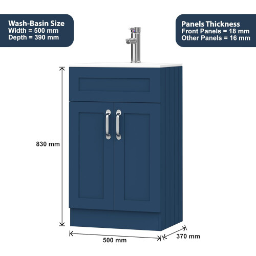 BELOFAY Floor Standing Vanity Unit With Basin 2