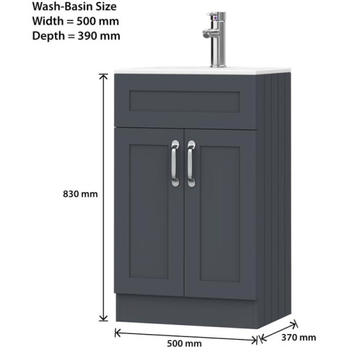 BELOFAY Floor Standing Vanity Unit With Basin 2