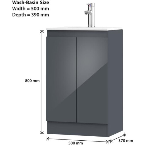 BELOFAY Floor Standing Vanity Unit With Basin 2