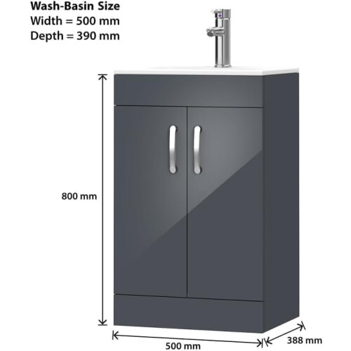BELOFAY Floor Standing Vanity Unit With Basin 2
