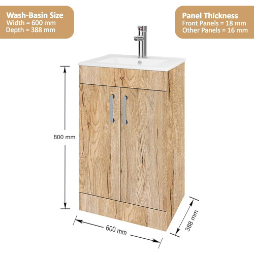 BELOFAY Floor Standing Vanity Unit With Basin 2