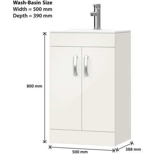 BELOFAY Floor Standing Vanity Unit With Basin 2