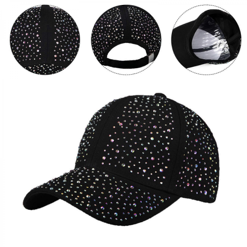 Ταξιδιωτικό καπέλο με αυτοκόλλητο Rhinestone για υπαίθρια αθλητικά ταξίδια, καπέλα 1
