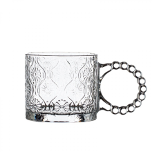 Glass Wine Glass, Square White Wine Glass, Modern Crystal Stemware