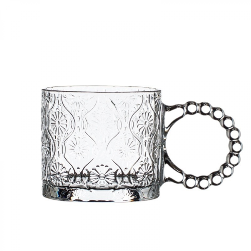 Glass Wine Glass, Square White Wine Glass, Modern Crystal Stemware