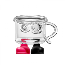 Tazza da succo per bevande in vetro di alta qualità Big Feet, bicchiere da vino, bicchiere per acqua potabile, bicchiere da degustazione, ta