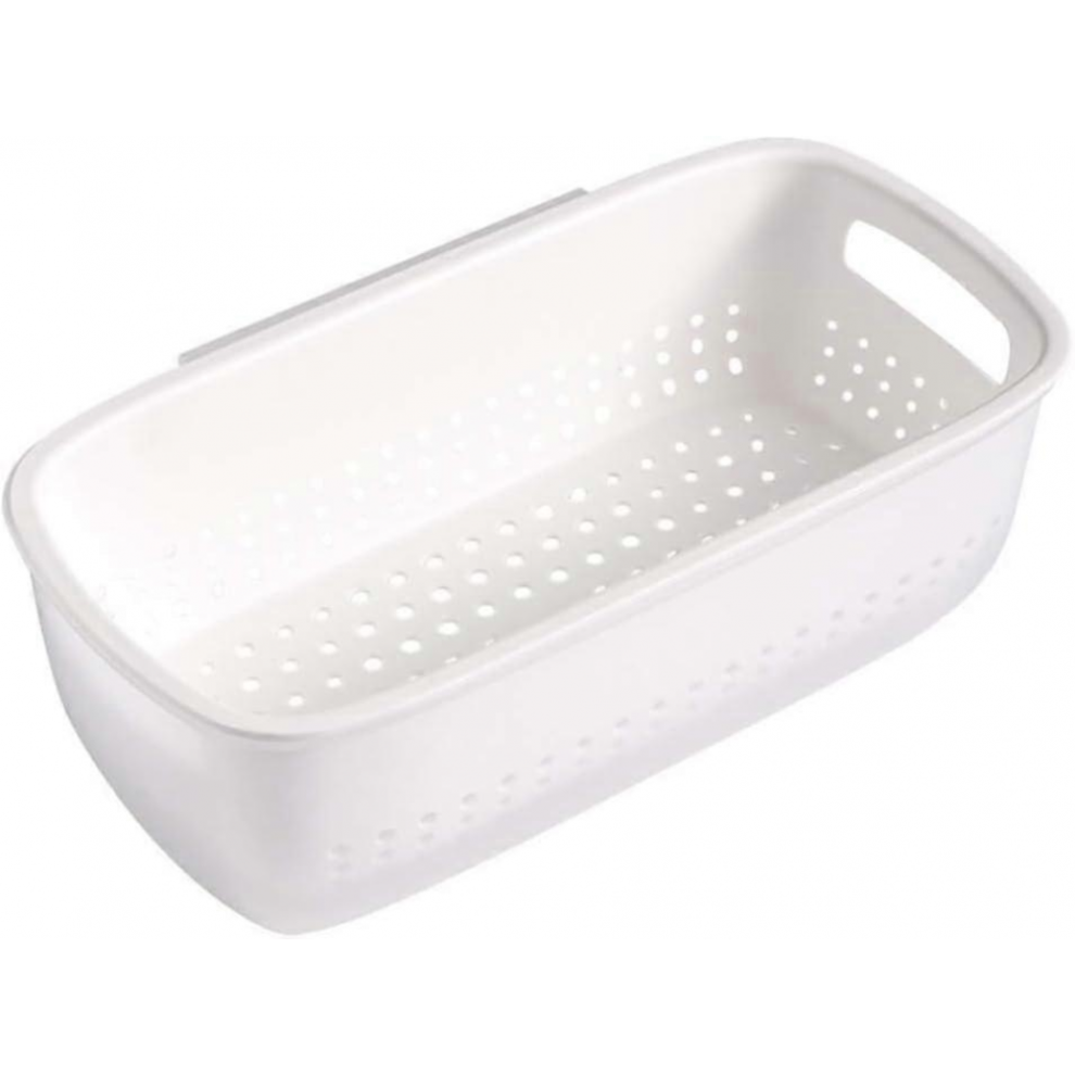 Rinsing Bowl 2-in-1 Multi-Function Kitchen Colander Filter Bowl Set Double-Layer Plastic Food Strainer(White)-image-OPC-PJ7TQP5-NEW