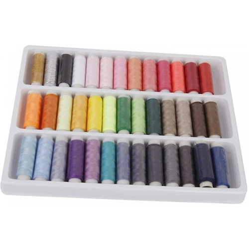 39 Assorted Color 200 Yards Per Unit Polyester Sewing Thread Spool Set 2