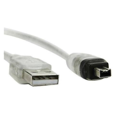 Καλώδιο προσαρμογέα USB αρσενικό σε Firewire IEEE 1394 4 ακίδων αρσενικό iLink Συμβατό με S 1