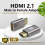 Adaptador de cable HDMI 2.1 8K con conector macho a hembra, extensor HDMI 4K 8K 2