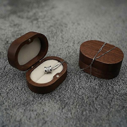Boîte à alliances rustique pour le jour du mariage 1