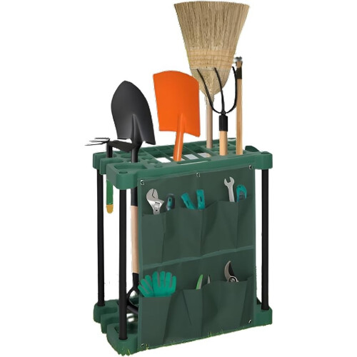 Garden Tool Storage Rack Organizer Caddy Shed Storage Holder Stand