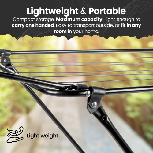 Foldable Airer Clothes Drying Rack with Wings 14M 2