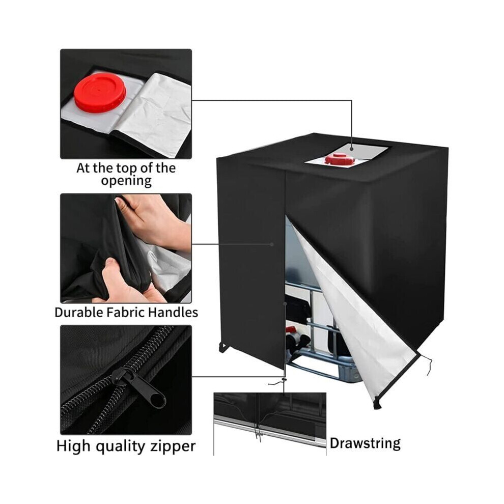 600 litran IBC-vesisÃ¤iliÃ¶n pressu, sateenkestÃ¤vÃ¤ sÃ¤iliÃ¶n kansi vetoketjulla, tuulenpitÃ¤vÃ¤, UV-suojat-image-OPC-PJ7TTTG-NEW