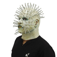 Hellraiser Pinhead Horror Mask Party Carnival Mascaras Head Nail Men Movie Cosplay Mask Halloween Latex Scary Masks Spoof Props