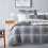 Imperial Rooms (Single) Reversible Duvet Quilt Covers Grey Bedding Set UK 4