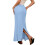 (L, coffee) Boho Style Maxi Skirt High Waist Adjustable Drawstring Long Skirt 10