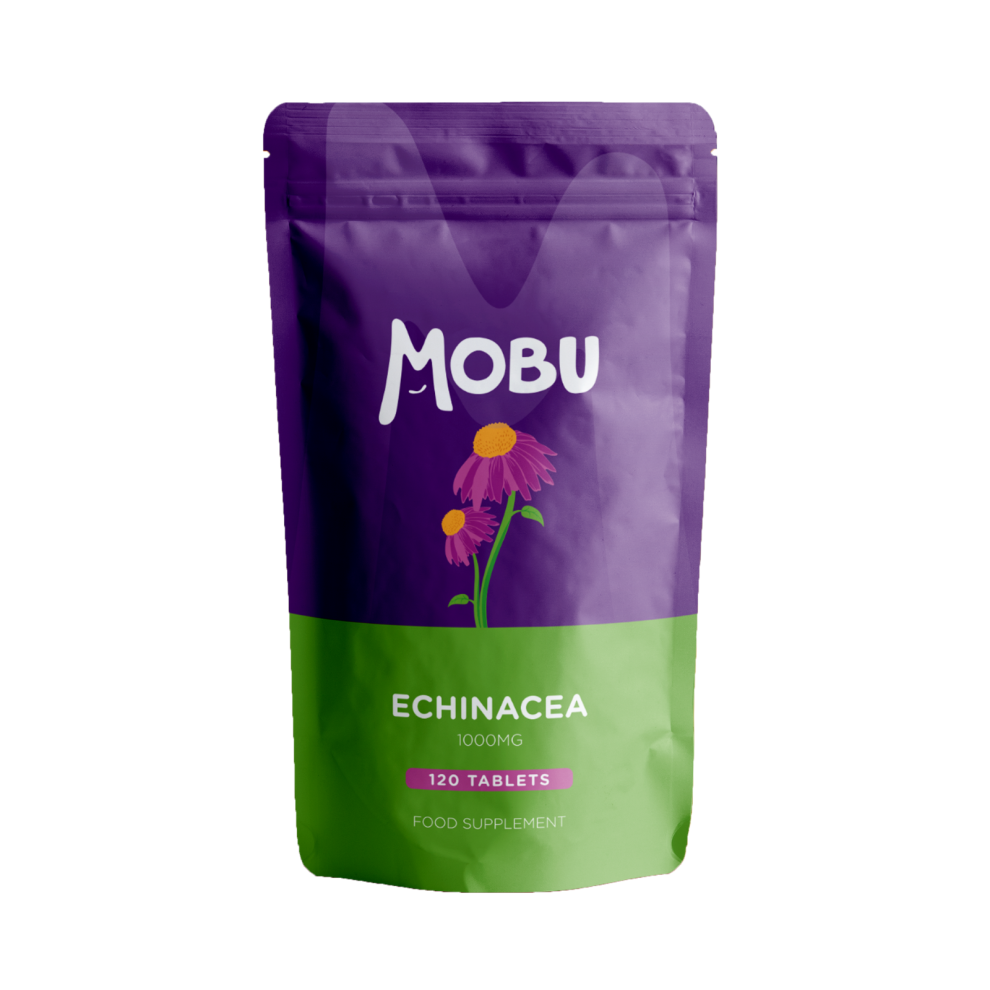Mobu Echinacea 1000Mg Tablets Purpurea Extract Cold Flu Immune Support