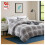 Imperial Rooms (Double) Reversible Duvet Quilt Covers Grey Bedding Set UK 6