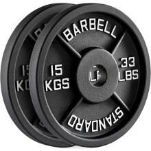 (15Kg x 2 = 30Kg) Olympic 2-Inch Cast Iron Weight Plate set for Dumbbells & Barbell,Home Gym Fitness Workout & Exercise for Men & Women
