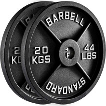 (20Kg x 2 = 40Kg) Olympic 2-Inch Cast Iron Weight Plate set for Dumbbells & Barbell,Home Gym Fitness Workout & Exercise for Men & Women