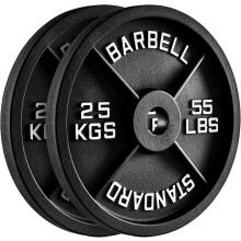 (25Kg x 2 = 50Kg) Olympic 2-Inch Cast Iron Weight Plate set for Dumbbells & Barbell,Home Gym Fitness Workout & Exercise for Men & Women