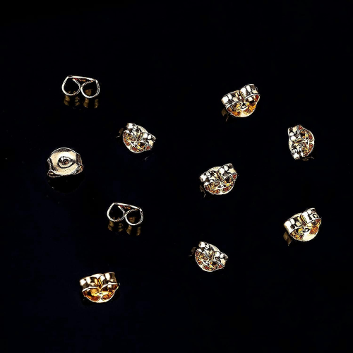 Earring Backs Stoppers Gold Replacement Secure Ear Locking compatible with Stud Earrings 2