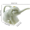 Regador Elephant 2L com boca longa compatível com plantas de interior e exterior 5