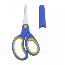（Blue and yellow)Kids Safety Scissors Lefties Scissors Left-handed Training Scissors Craft Scissors Or Students And Families Red