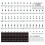 （Sticker black)Piano Keyboard Stickers 6