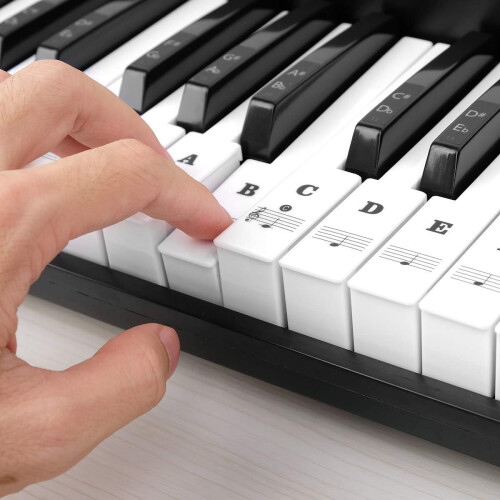（Sticker black)Piano Keyboard Stickers 1