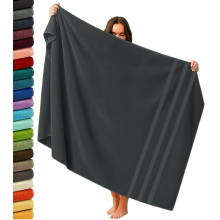 Extra Large Super Jumbo Bath Sheet 100x200cm Egyptian Cotton Soft XXL Bath Sheet (Charcoal Grey)