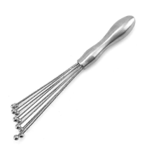 (10 pouces) Fouet à billes en acier inoxydable pour chefs professionnels. Idéal pour mélanger, fouetter, battre et remuer.
