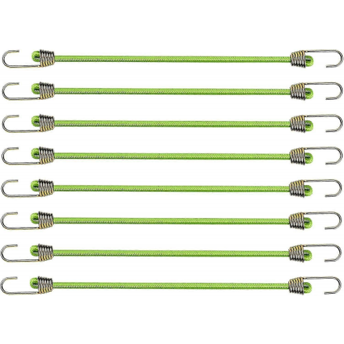 Stück 25 cm elastische Spanner mit Haken, kleine elastische Schnüre mit Haken, Mini-Universal-Gummi-Bungee-Spanner