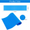 Tapete protetor para escada de piscina antiderrapante, substituição de borracha, azul, compatível com piscinas de 35,43 polegadas x 9,05 pol 2